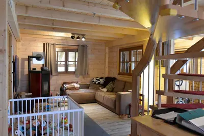Ein Bett oder Betten in einem Zimmer der Unterkunft Seehaus am Brückelsee und Murnersee