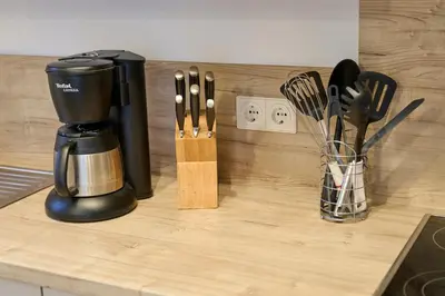 Küche/Küchenzeile in der Unterkunft Ferienwohnung Kümmersbruck