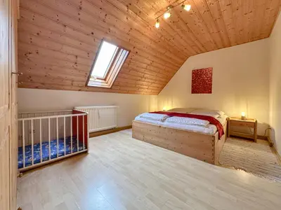 Ein Bett oder Betten in einem Zimmer der Unterkunft Weiherblasch II