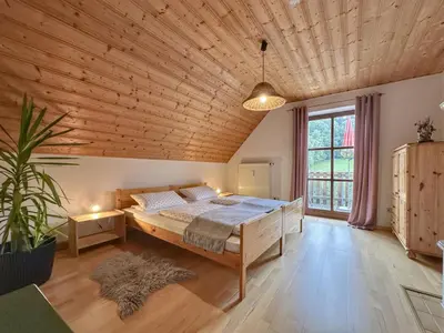 Ein Bett oder Betten in einem Zimmer der Unterkunft Weiherblasch II