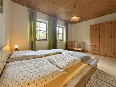 Ein Bett oder Betten in einem Zimmer der Unterkunft Weiherblasch I