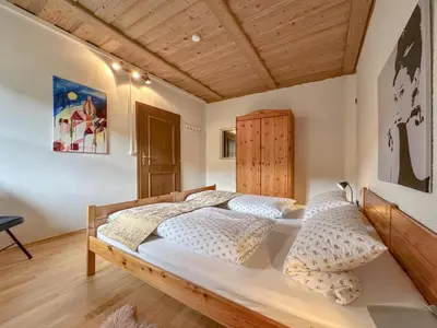 Ein Bett oder Betten in einem Zimmer der Unterkunft Weiherblasch I