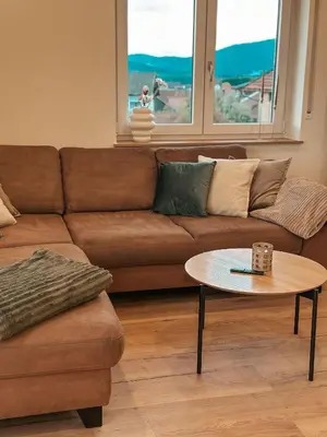 Ein Sitzbereich in der Unterkunft Urlaub im bayerischen Wald