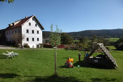 Ein Garten an der Unterkunft Hanauerhof