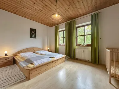 Ein Bett oder Betten in einem Zimmer der Unterkunft Weiherblasch