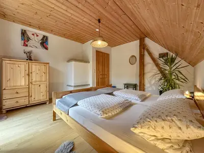 Ein Bett oder Betten in einem Zimmer der Unterkunft Weiherblasch