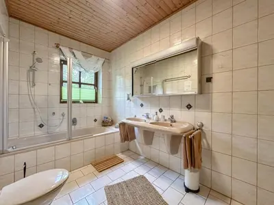 Ein Badezimmer in der Unterkunft Weiherblasch