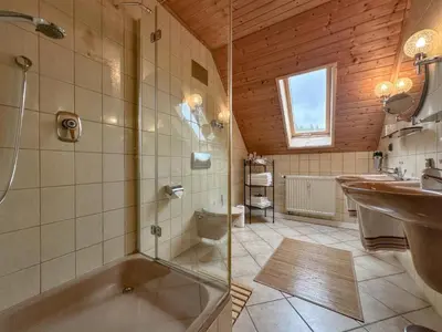 Ein Badezimmer in der Unterkunft Weiherblasch