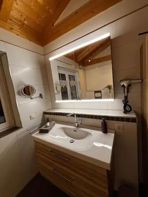 Ein Badezimmer in der Unterkunft Ferienhaus Fichtelwichtel