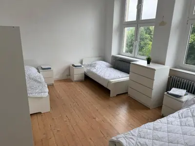 Ein Bett oder Betten in einem Zimmer der Unterkunft Exclusive Monteursunterkunft Kirchenlamitz