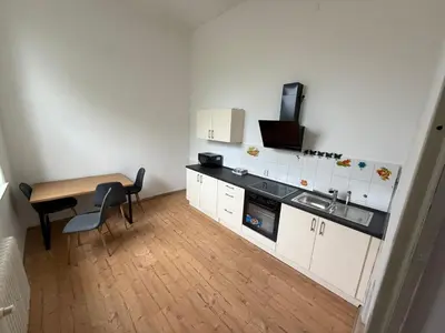 Küche/Küchenzeile in der Unterkunft Exclusive Monteursunterkunft Kirchenlamitz