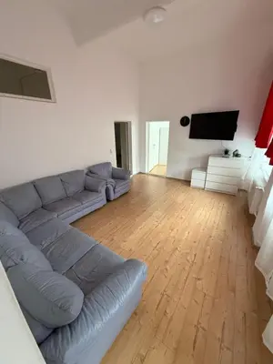 Ein Sitzbereich in der Unterkunft Exclusive Monteursunterkunft Kirchenlamitz