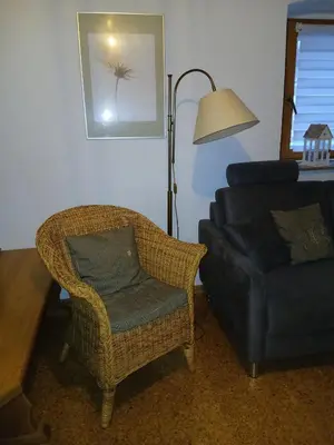 Ein Sitzbereich in der Unterkunft Ferienhaus Plech