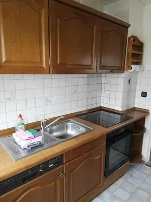 Küche/Küchenzeile in der Unterkunft Wohnung für Arbeiter und Monteure bis 7 Personen