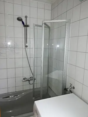 Ein Badezimmer in der Unterkunft Wohnung für Arbeiter und Monteure bis 7 Personen