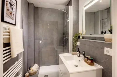 Ein Badezimmer in der Unterkunft Business Apartment nähe Hauptbahnhof