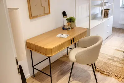 Küche/Küchenzeile in der Unterkunft Business Apartment nähe Hauptbahnhof