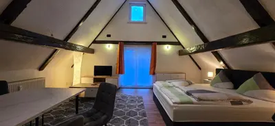 Ein Bett oder Betten in einem Zimmer der Unterkunft Ferienwohnung 