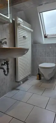 Ein Badezimmer in der Unterkunft Ferienwohnung 