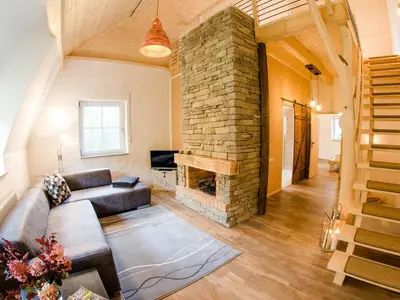 Ein Sitzbereich in der Unterkunft Holiday apartment with 3 bedrooms