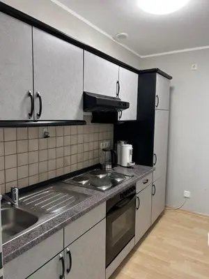 Küche/Küchenzeile in der Unterkunft Stadt-Appartment Furth im Wald Drachenstich WLAN