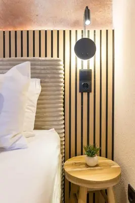 Ein Bett oder Betten in einem Zimmer der Unterkunft FlowApartment Hof, 24h Checkin, IR-Sauna, Parkplatz, WLan250Mbit