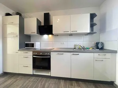 Küche/Küchenzeile in der Unterkunft STB113 geräumige Monteurwohnung