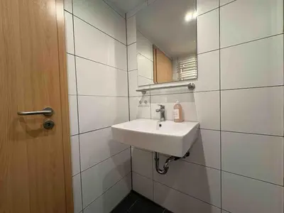 Ein Badezimmer in der Unterkunft STB116 smarte Monteurwohnung