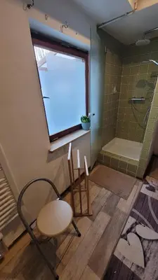 Ein Badezimmer in der Unterkunft Fichtel-Tiny - Mit Hot Tub oder Sauna gegen Aufpreis