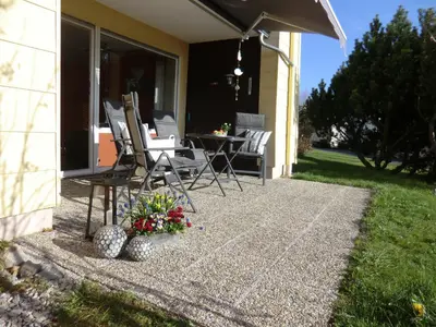 Ein Garten an der Unterkunft Ferienwohnung Barokas