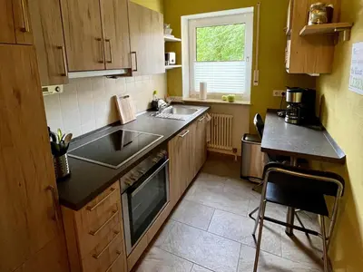Küche/Küchenzeile in der Unterkunft Ferienwohnung Barokas