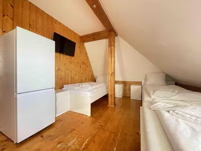 Ein Bett oder Betten in einem Zimmer der Unterkunft SAD263 praktische Monteurwohnung