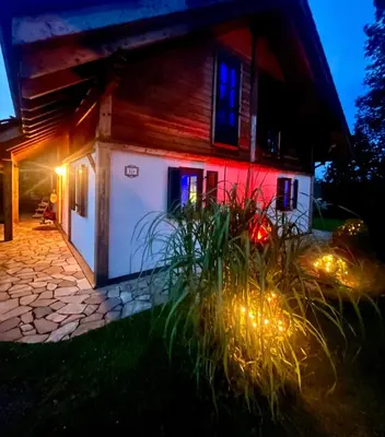 Das Gebäude in dem sich das Chalet befindet