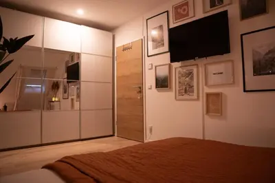 TV/Unterhaltungsangebot in der Unterkunft Moderne Maisonettewohnung