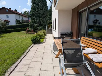 Ein Garten an der Unterkunft Mente Azul