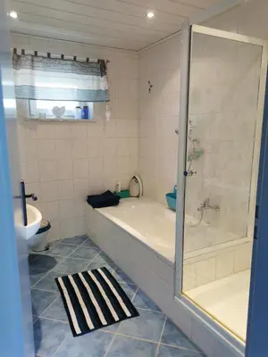 Ein Badezimmer in der Unterkunft Mente Azul