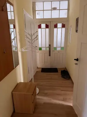 Ein Badezimmer in der Unterkunft Ferienwohnung Goldener Drache