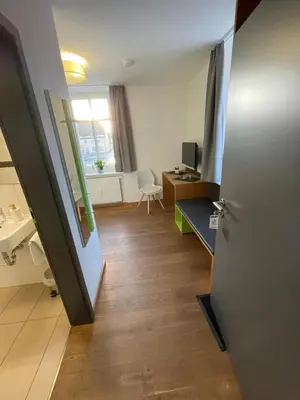 Ein Badezimmer in der Unterkunft GleisEiNS