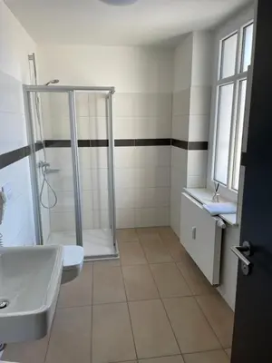 Ein Badezimmer in der Unterkunft GleisEiNS