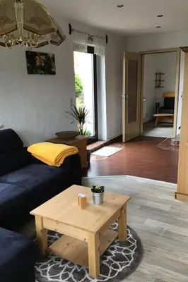 Ein Sitzbereich in der Unterkunft Apartment Auf der Sonnenseite by Interhome