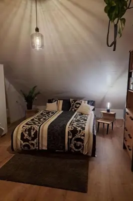 Ein Bett oder Betten in einem Zimmer der Unterkunft Apartment Panoramadomizil by Interhome