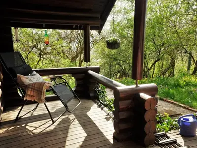 Ein Garten an der Unterkunft Holiday Home Finnisches Holzhaus by Interhome