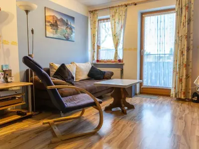 Ein Sitzbereich in der Unterkunft Apartment mit zwei Schlafzimmern und Balkon by Interhome