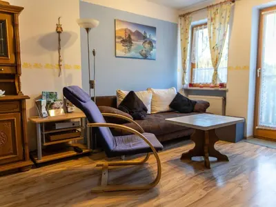 Ein Sitzbereich in der Unterkunft Apartment mit zwei Schlafzimmern und Balkon by Interhome