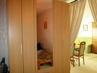 Ein Bett oder Betten in einem Zimmer der Unterkunft Apartment Große Wohnung in Weißenstadt by Interhome