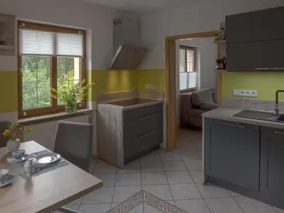 Küche/Küchenzeile in der Unterkunft Apartment Appartement mit Bergblick by Interhome