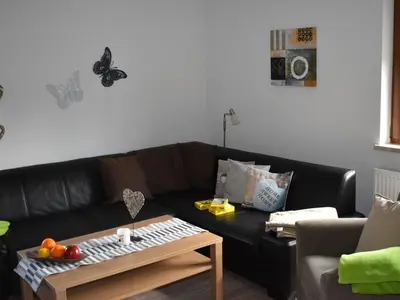Ein Sitzbereich in der Unterkunft Apartment FeWo Siebert by Interhome