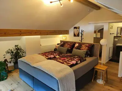Ein Bett oder Betten in einem Zimmer der Unterkunft Caro´s Landblick