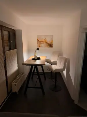 Ein Sitzbereich in der Unterkunft Komfortable moderne Ferienwohnung 43 qm