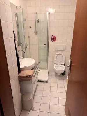 Ein Badezimmer in der Unterkunft Komfortable moderne Ferienwohnung 43 qm